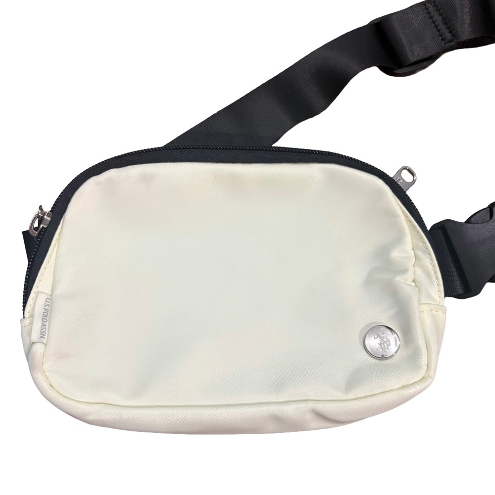 U.S. Polo Assn. Cream/White and Black Crossbody Bag